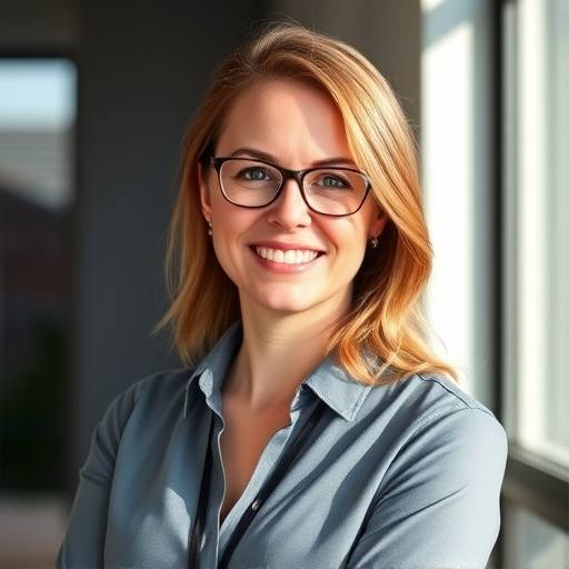 Porträt von Elena Weber, Marketing- und Kommunikationsmanagerin, professionell und freundlich.